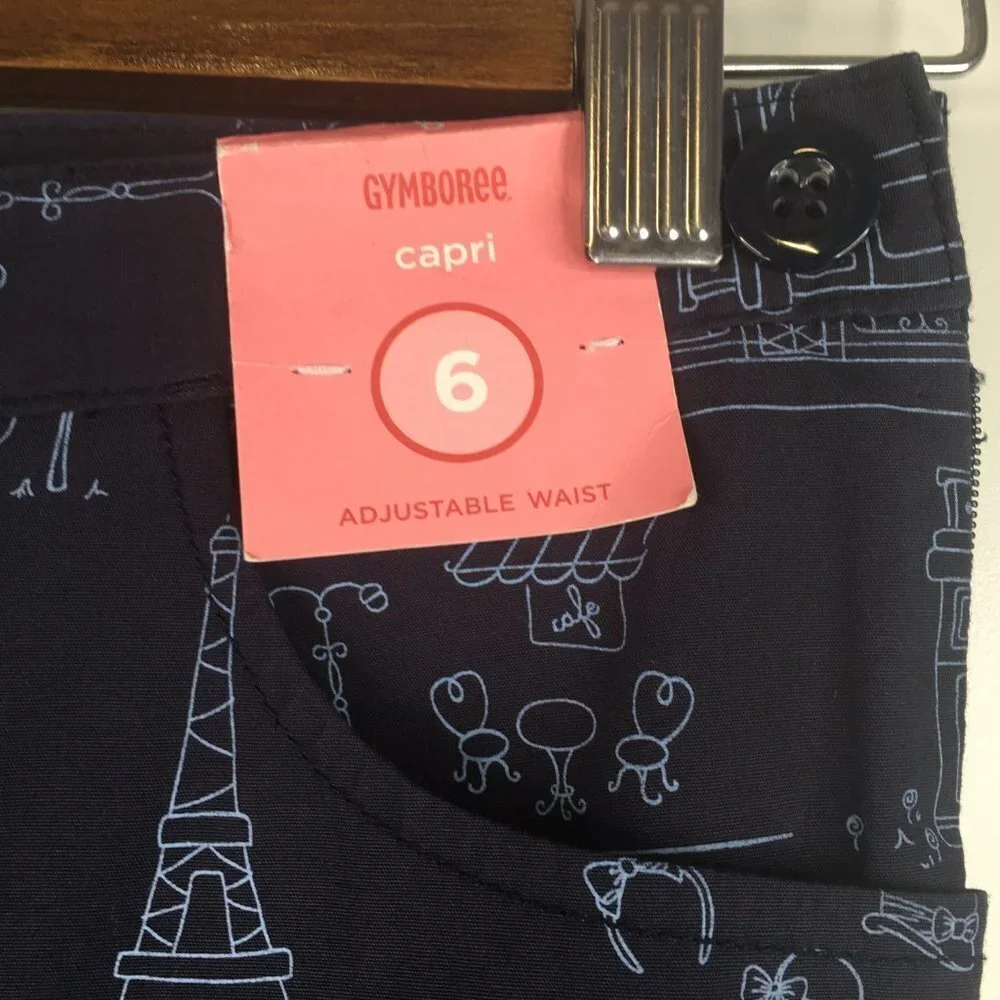 Gymboree Capri Adjustable Waist Side Zipper Girls Size 6. NWT